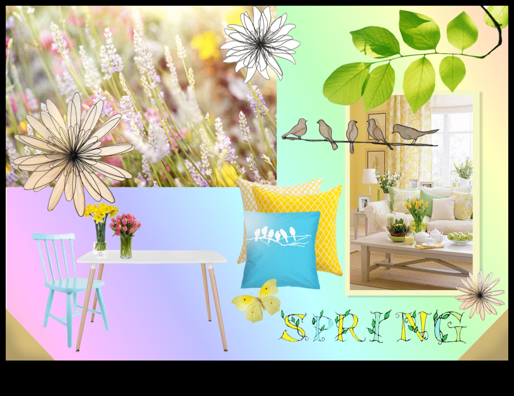 5 דרכים להכניס את האביב פנימה 3 תפאורה אביבית כדי לרענן את החלל שלך