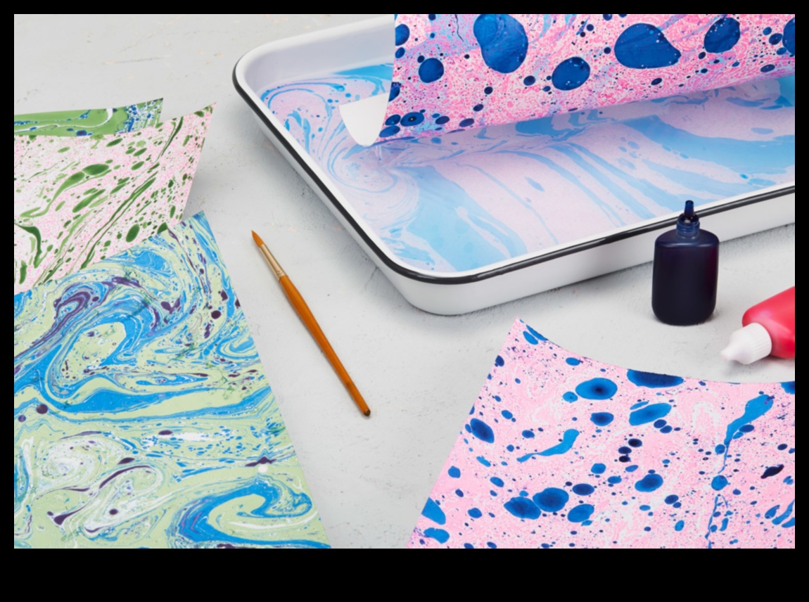 שליטה באמנות השייש הנייר: יצירת דפוסים מהפנטים