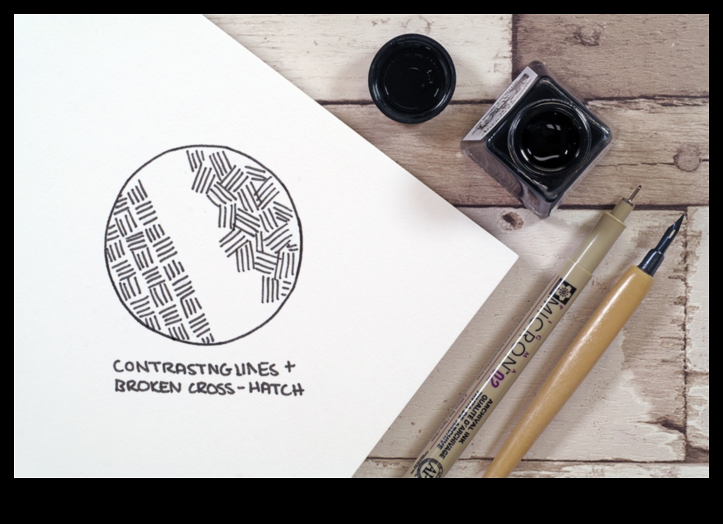 עטי האצה ודיו שילוב יצירתי 5 אמנות הבקיעה: יצירת מרקם ועומק בעט ובדיו