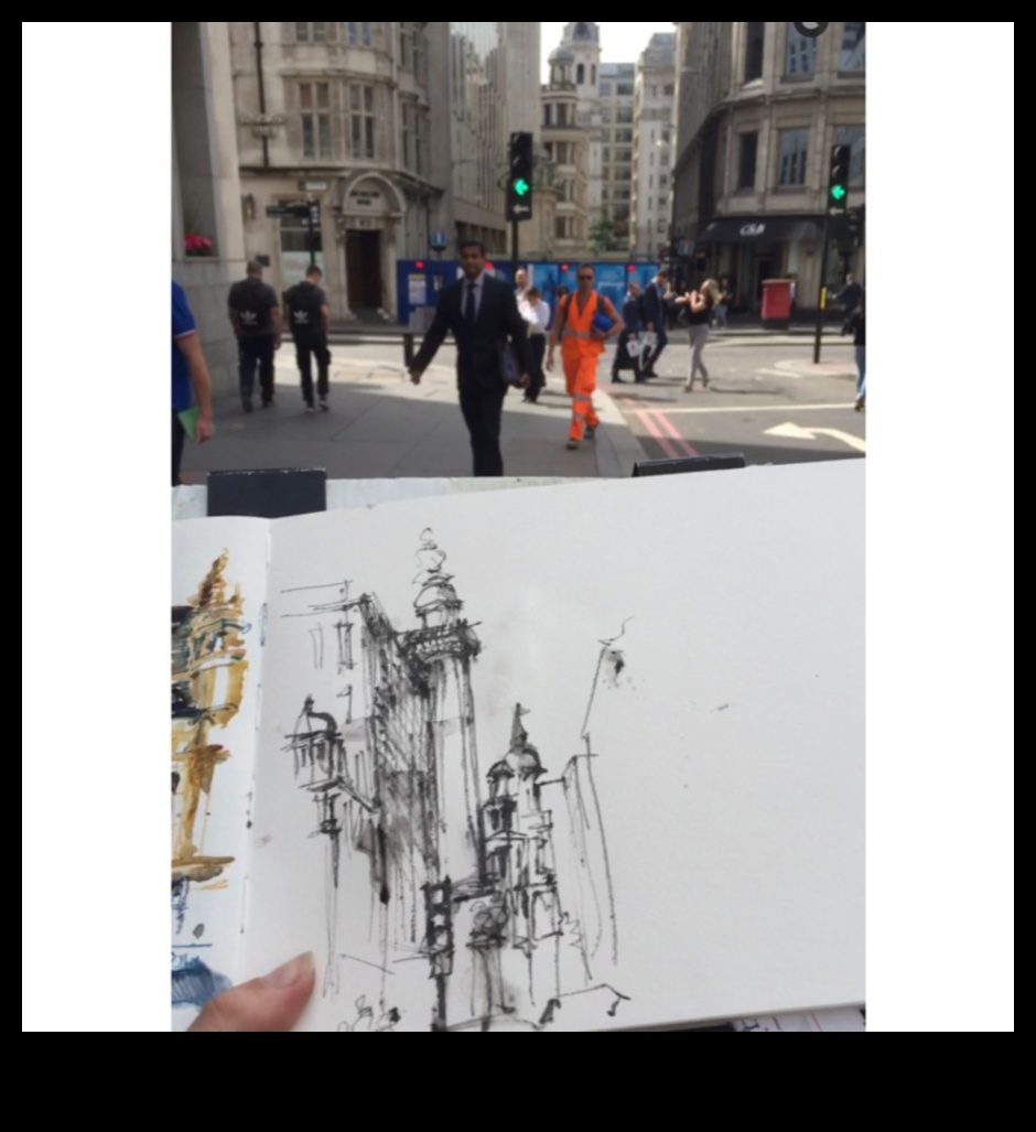 עיפרון וריצוף: לכידת המרקם של רחובות עירוניים