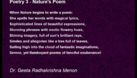 וינייטות פואטיות: היופי של הטבע בשירה נחקר