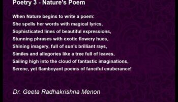 וינייטות פואטיות: היופי של הטבע בשירה נחקר