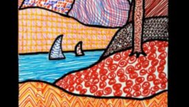 התחושה של נופים 5 המרקמים של הטבע: סלעים ועלווה באמנות נוף