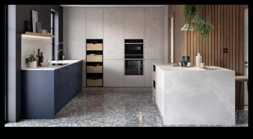 מטבחי בטון נצחיים ורסטיליים 1 מהן כמה דרכים אופנתיות להשתמש בבטון בעיצוב מטבחים שיק תעשייתי?