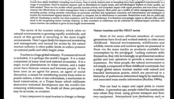 מהי השפעת התיירות על נופים שבירים?