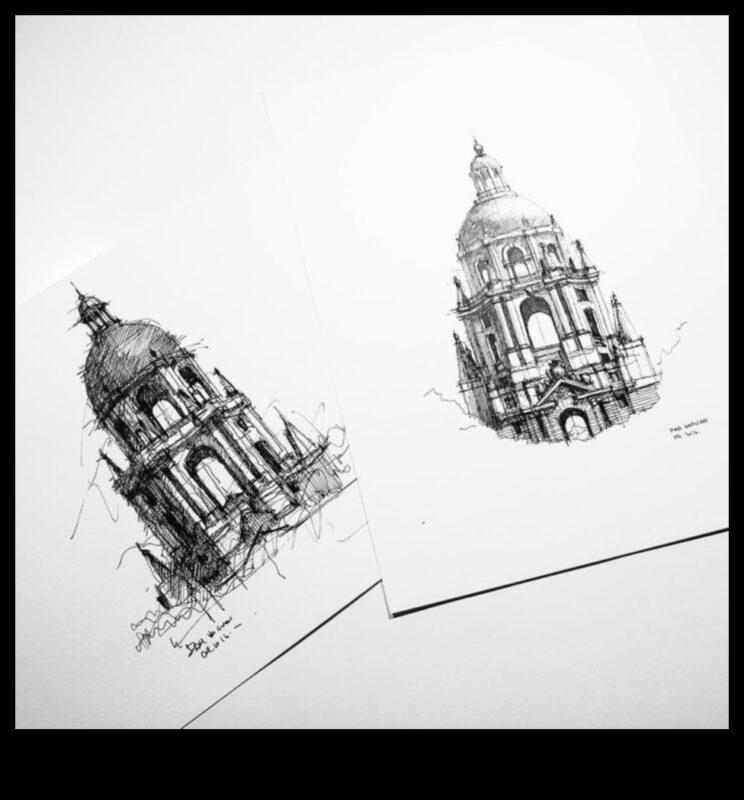 סקיצות אדריכליות: העברת המהות של מבנים