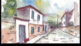 עיפרון וריצוף: לכידת המרקם של רחובות עירוניים